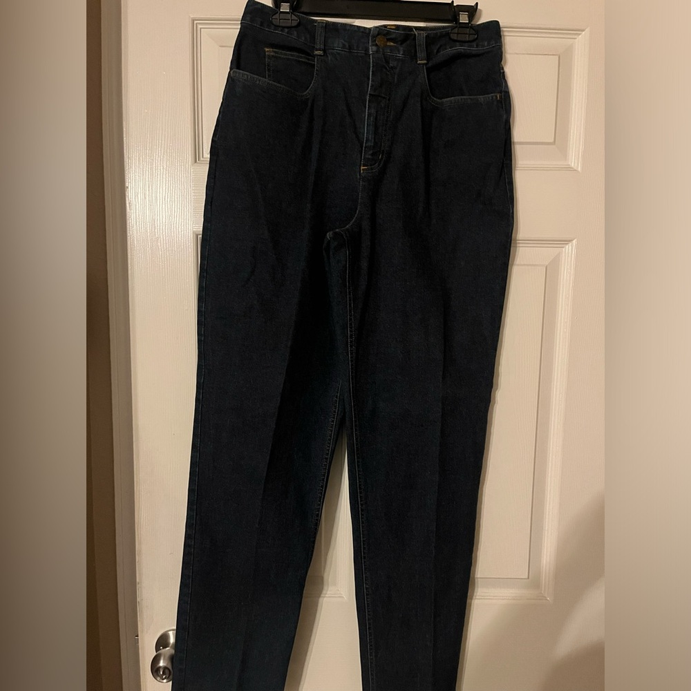 Talbots High Waist Straight Leg Stretch Blue Jean Size 10
